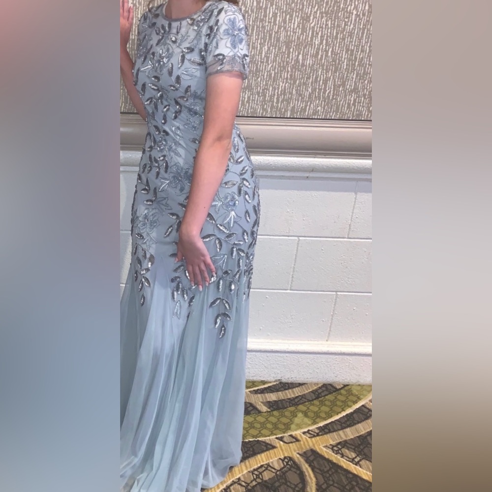 Adrianna Papell Sequin Embellished Maxi Dress